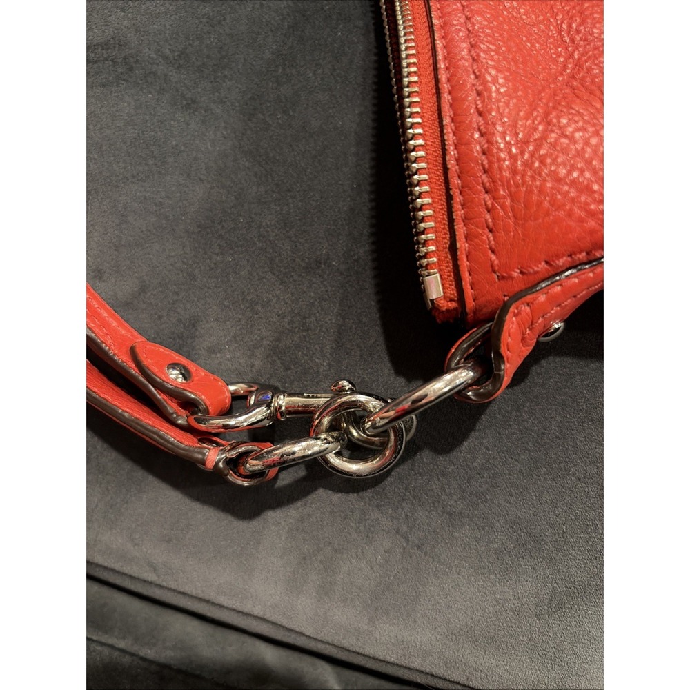 COACH Poppy Perri Hippie Red Leather Crossbody/ Hobo Bag #22421M - Picture 12 of 12